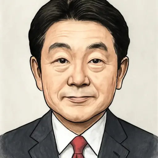 小西 洋之の似顔絵
