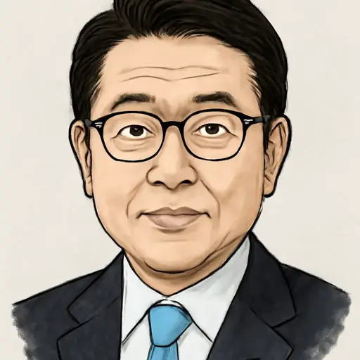 柴 愼一の似顔絵