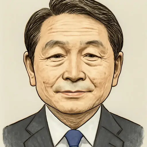 榛葉 賀津也の似顔絵