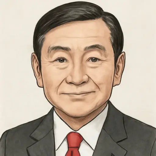 末松 信介の似顔絵