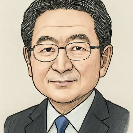 杉尾 秀哉の似顔絵