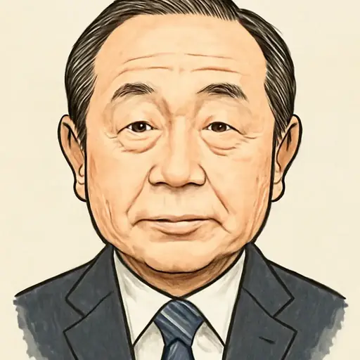 石 平の似顔絵