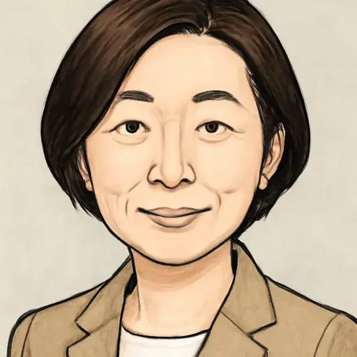 堂込 麻紀子の似顔絵