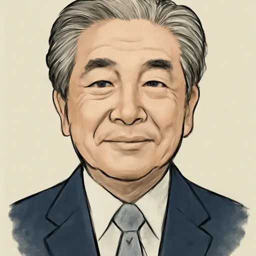 中曽根 弘文の似顔絵