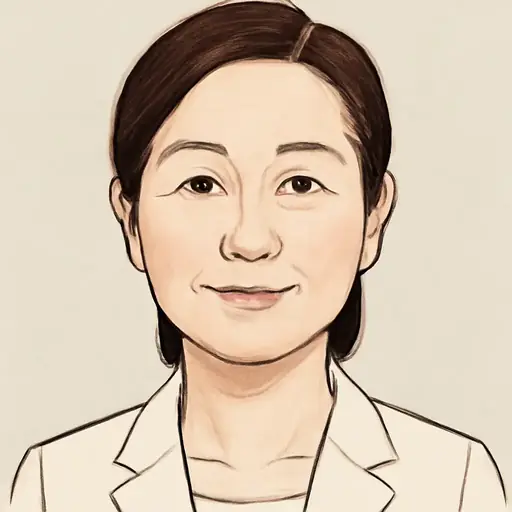 中田 優子の似顔絵