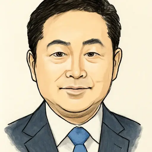 西田 英範の似顔絵