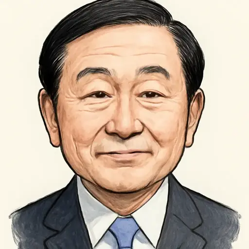 芳賀 道也の似顔絵