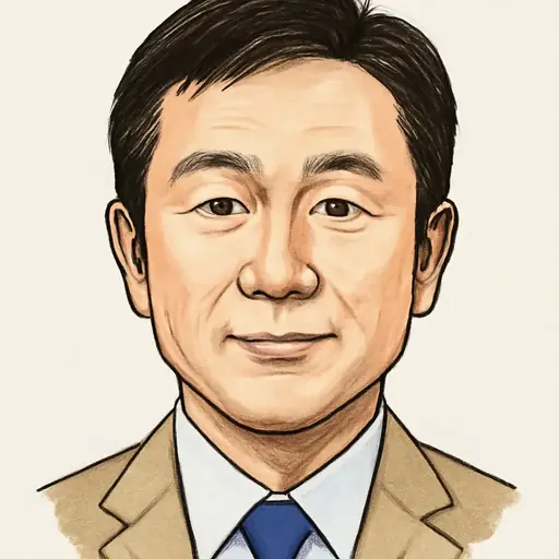 長谷川 岳の似顔絵