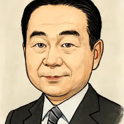 羽田 次郎の似顔絵