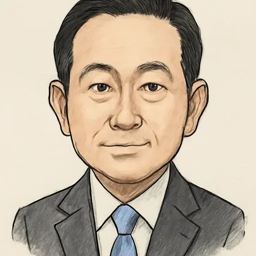 広田 一の似顔絵
