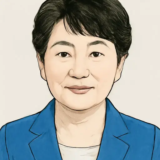 福島 みずほ[福島 瑞穂]の似顔絵
