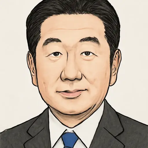 福山 哲郎の似顔絵