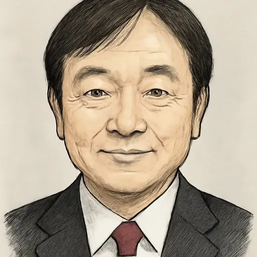 堀井 巌の似顔絵