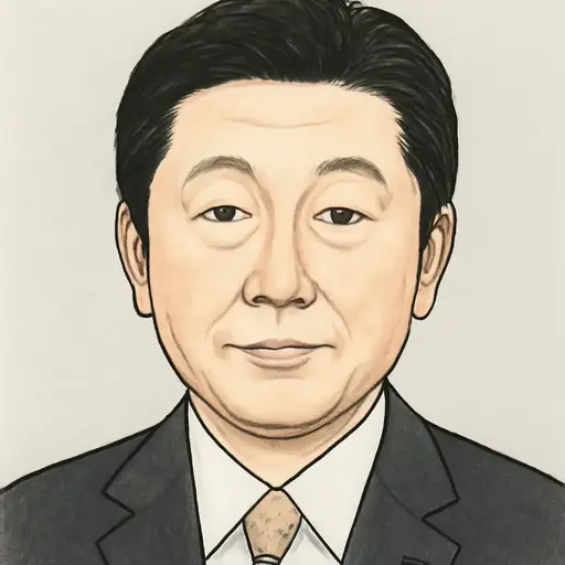 松山 政司の似顔絵