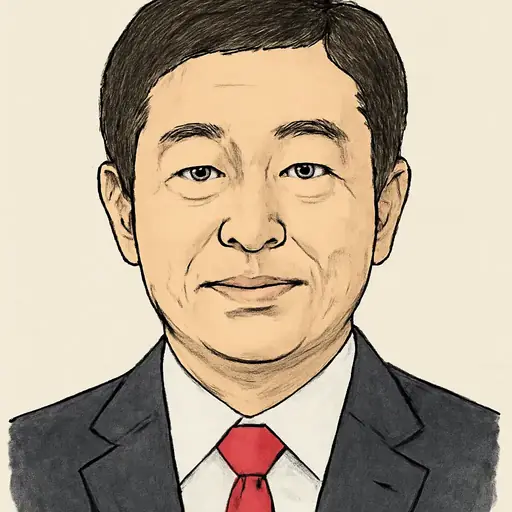 水野 孝一の似顔絵