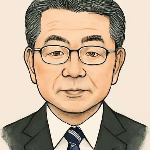 宮崎 勝の似顔絵