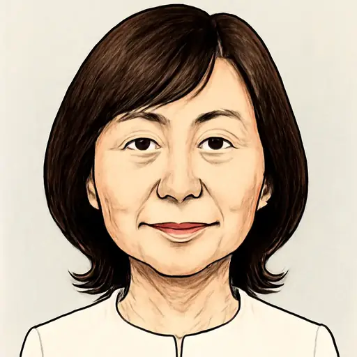 森 まさこ[三好 雅子]の似顔絵