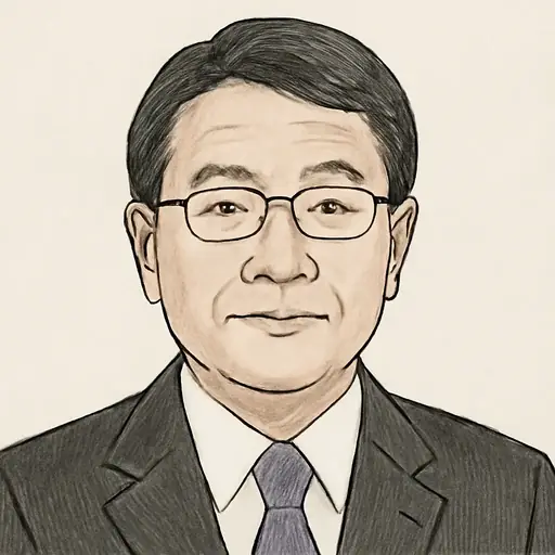 山本 順三の似顔絵