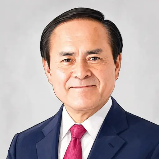 吉田 忠智の似顔絵
